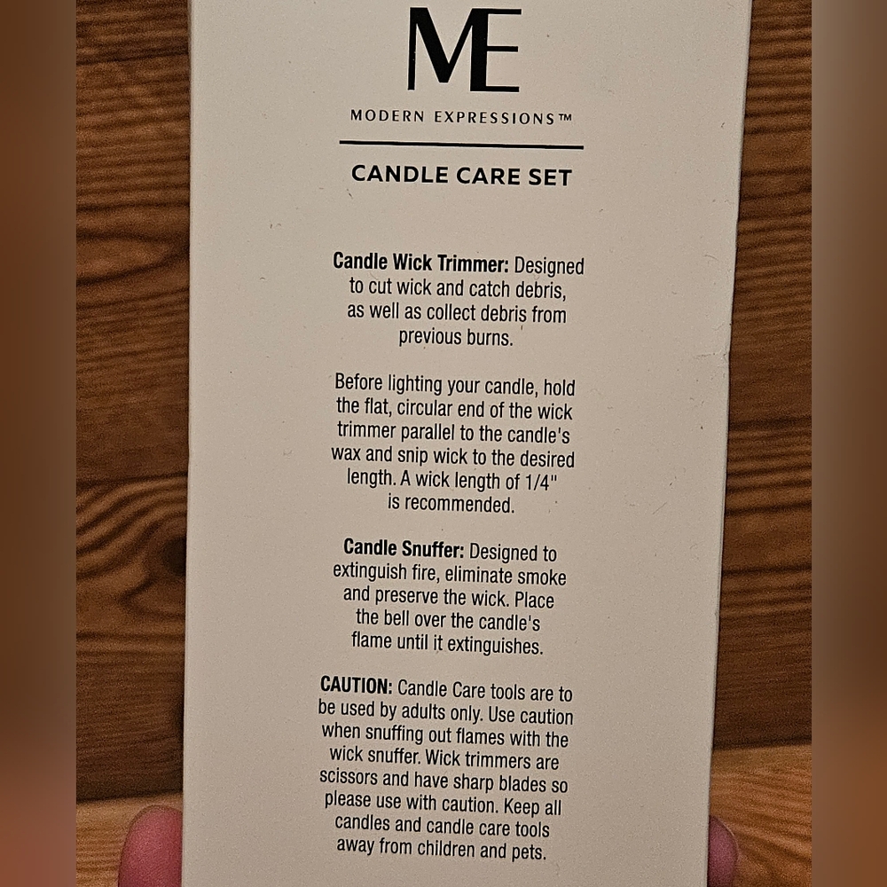 Modern Expressions Candle Care Set, Wick Trimmer & Snuffer - Picture 3 of 4